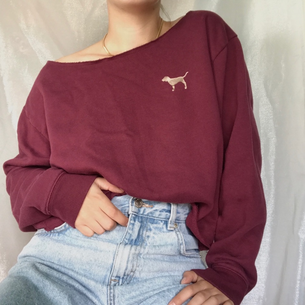 Pink • Maroon Sweatshirt